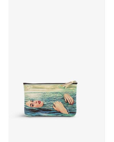 Seletti Wears Toiletpaper Sea Girl Faux-leather Coin Bag - Multicolour