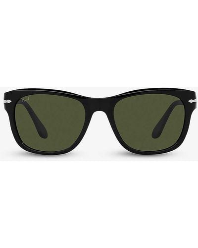 Persol Po3313s Square-frame Acetate Sunglasses - Green