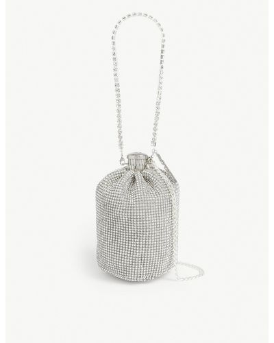 ROTATE BIRGER CHRISTENSEN Cassie Crystal-embellished Shoulder Bag - Metallic