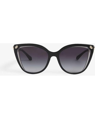 BVLGARI Womens Black Bv8212 Cat-eye-frame Sunglasses