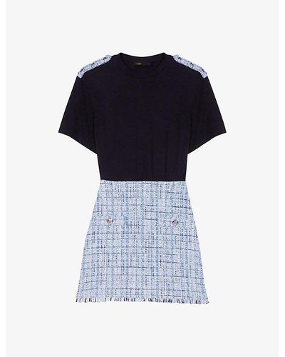 AMI Paris Tweed Mini Skirt (FSK002.249)