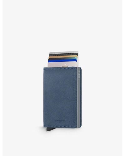 Secrid Original Leather Card Holder - Blue