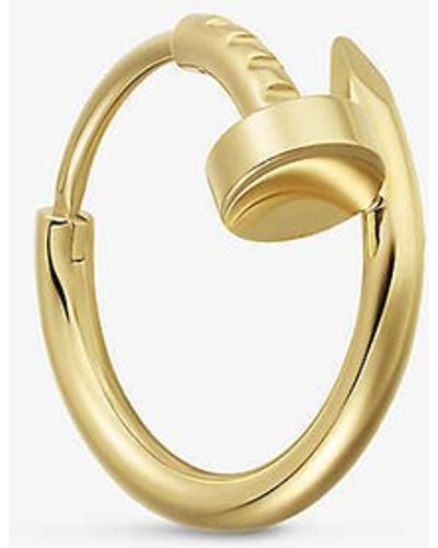 Cartier Juste Un Clou 18ct Yellow-gold Single Hoop Earring - Metallic