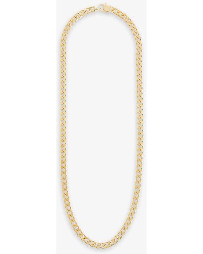 Tom Wood Frankie Rhodium-plated Recycled Sterling- Necklace - White
