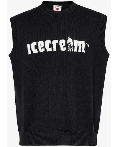 ICECREAM Ic Straight Logo Vest - Black