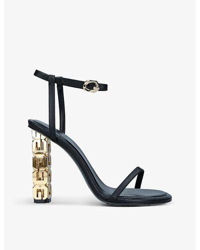 Givenchy G-cube Leather Sandals - White