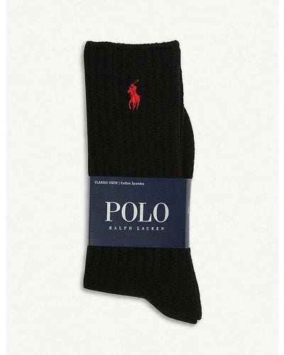 Polo Ralph Lauren Crew Socks - Black