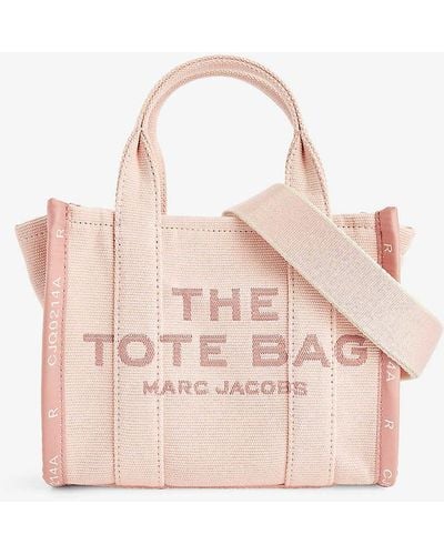 Marc Jacobs The Small Tote Cotton-blend Canvas Tote Bag - Pink