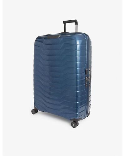 Samsonite Spinner Hard Case Four-wheel Polypropylene Cabin Suitcase - Blue