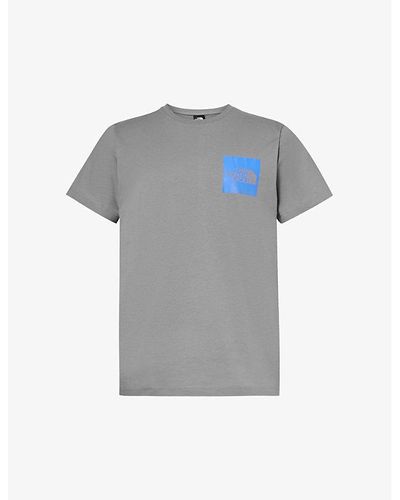 The North Face Smoked Brand-print Cotton-jersey T-shirt X - Grey