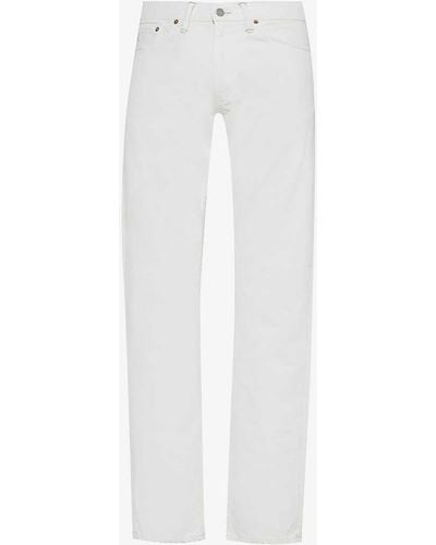 RRL Straight-leg Mid-rise Regular-fit Jeans - White