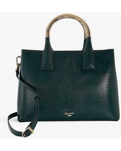 Dune Derrie Faux-leather Top Handle Bag - Green