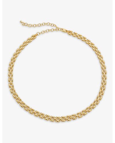 Monica Vinader Heirloom Recycled 18ct Yellow -plated Vermeil Sterling-silver Chain Necklace - Metallic