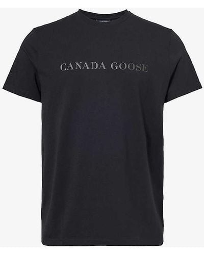 Canada Goose Emersen Logo-print Regular-fit Cotton-jersey T-shirt X - Black