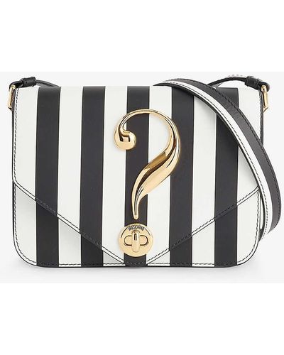 Moschino Gone With The Wind Leather Cross-body Bag - White