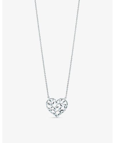 Tiffany & Co. Olive Leaf Heart Pendant - Metallic