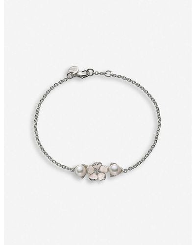 Shaun Leane Cherry Blossom Diamond And Pearl Bracelet - Multicolour