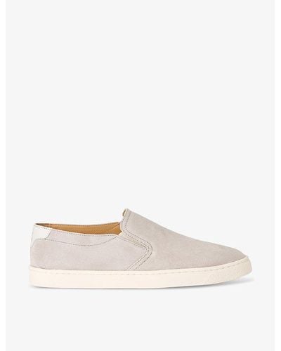 Brunello Cucinelli Slip-on Leather Low-top Sneakers - White