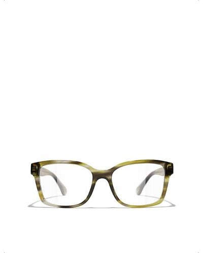Chanel Square Eyeglasses - Metallic