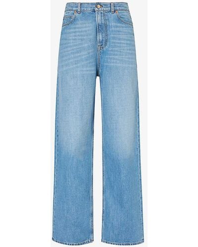 Dries Van Noten Faded Straight-leg Mid-rise Jeans - Blue