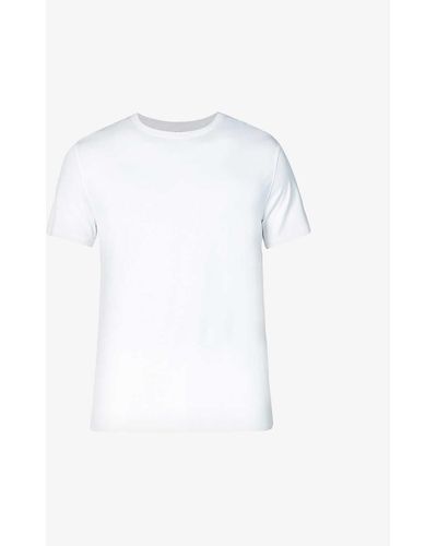 Derek Rose Basel Stretch-modal T-shirt - White