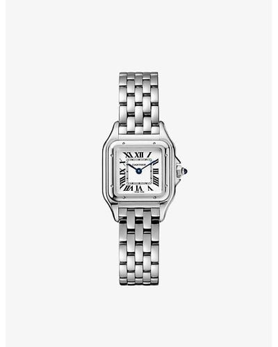 Cartier Crwspn0006 Panthère De Small Stainless Steel Watch - White
