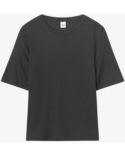 Twist & Tango Wiley Semi Relaxed-fit Woven T-shirt - Black