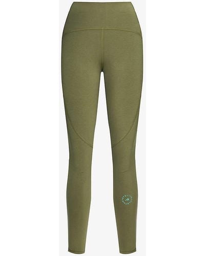 adidas By Stella McCartney Truestrength High-rise Stretch-woven Blend legging - Green