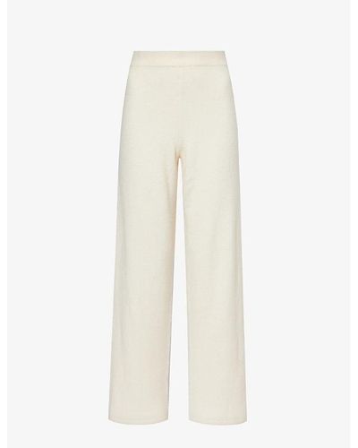 Calvin Klein Plush Lounge Stretch-knit Pyjama Bottoms - White