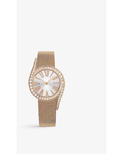 Piaget G0a42213 Limelight Gala 18ct Rose-gold And 0.92ct Round-cut Diamond Quartz Movement - White