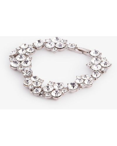 Susan Caplan Pre-loved Givenchy Mixed Alloy And Swarovski Crystal Bracelet - Metallic
