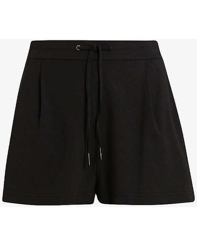 AllSaints Aleida Drawstring Stretch-woven Shorts - Black