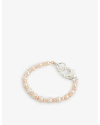 Hatton Labs Pebbles Sterling-silver And Freshwater Pearl Bracelet - White