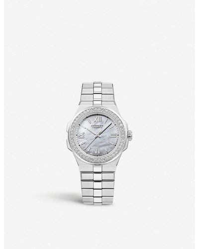 Chopard Alpine Eagle Diamond And Steel Small Watch - White