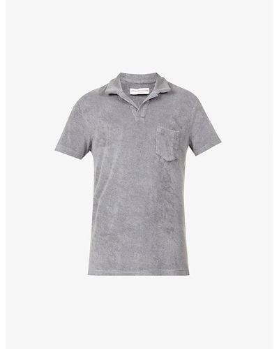 Orlebar Brown Terry Brand-tab Relaxed-fit Cotton Polo Shirt X - Multicolor