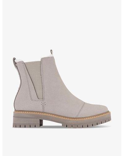 TOMS Dakota lugged-sole Suede Chelsea Boots - Gray