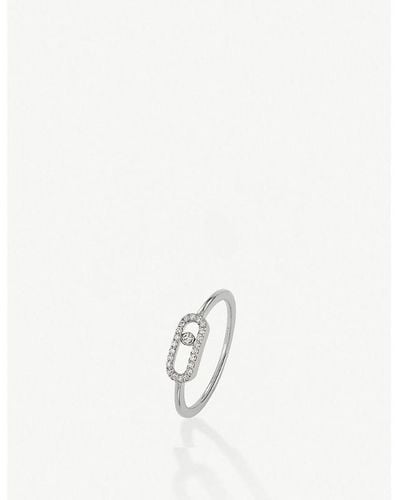 Messika Move Uno 18ct -gold And Diamond Ring - White