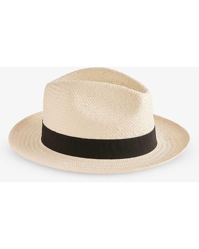 Ted Baker Adrien Straw Panama Hat - Natural