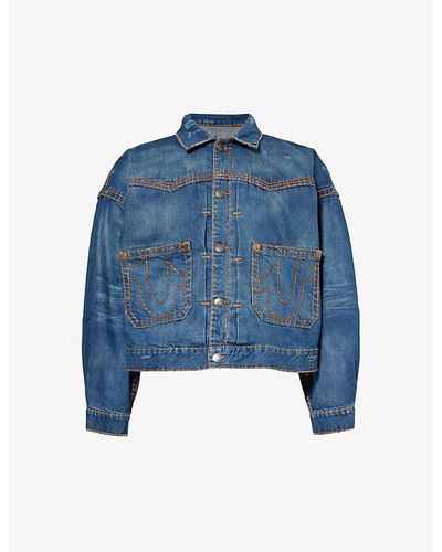 True Religion X Sebastien Ami Western Type-2 Denim Jacket - Blue