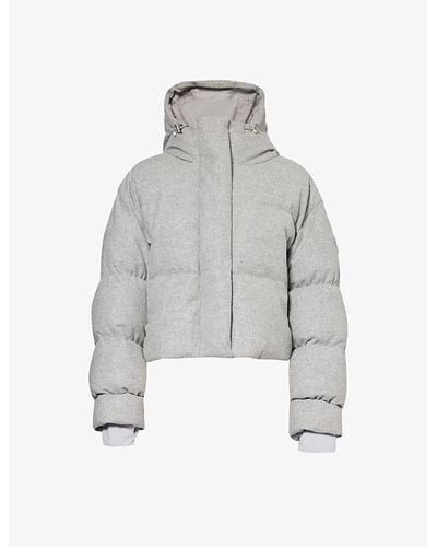 CORDOVA Aomori Brand-appliqué Wool-blend Jacket - White