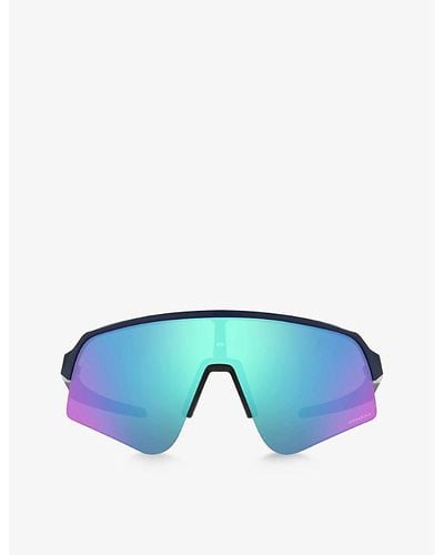 Oakley Oo9465 Sutro Lite Sweep Acetate Wraparound Sunglasses - Blue