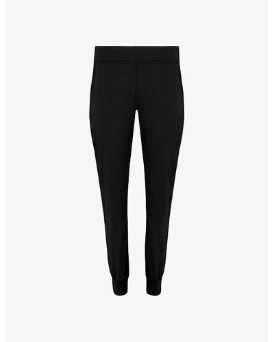 Sweaty Betty Gary 27' Relaxed-fit Mid-rise Stretch-woven Yoga Trouser - Black