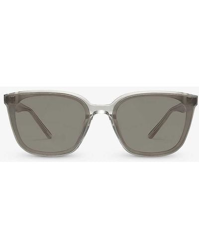 Gentle Monster Pino Brc11 Square-frame Acetate Sunglasses - Grey