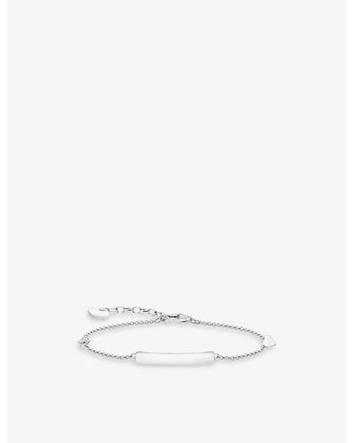 Thomas Sabo Infinity Heart Sterling-silver And Cubic Zirconia Bracelet - White
