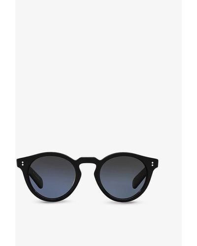 Oliver Peoples Ov5450su Martineaux Round-frame Acetate Sunglasses - Black