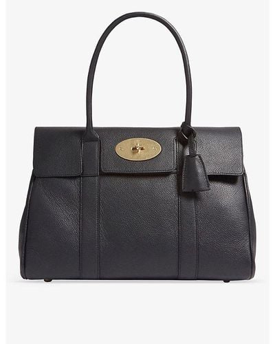Mulberry Bayswater Leather Tote Bag - Black
