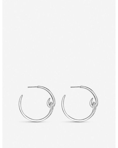 Shaun Leane Hook Hoop Sterling Silver Earrings - Natural