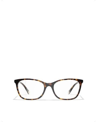 Chanel Rectangle Eyeglasses - Brown