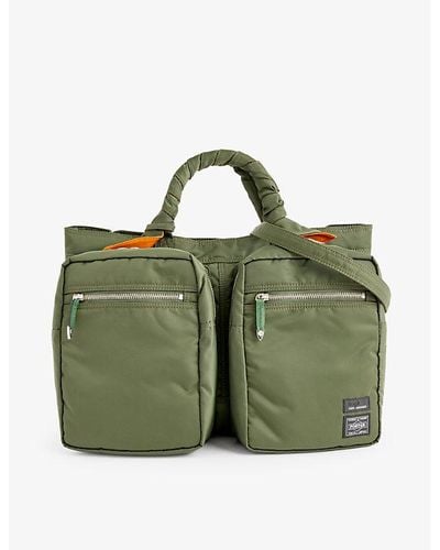 Toga Virilis X Porter-yoshida & Co. Multi-pocket Woven Tote Bag - Green