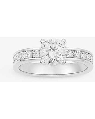Apm Monaco Pavé-encrusted Sterling- And Zirconia Ring - White